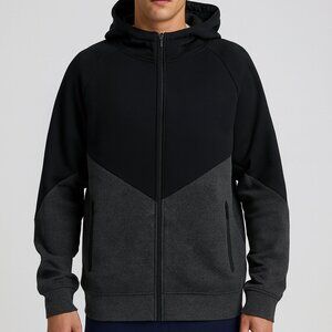 Cougar Sport Performance Black & Grey Fleece Hoodie XL NWT